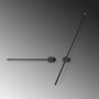 Opviq Sword - 13488 Lámpara de pared de cuerpo metálico negro